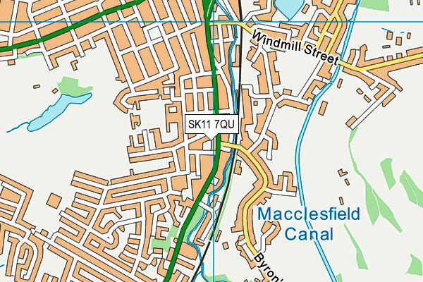 SK11 7QU map - OS VectorMap District (Ordnance Survey) SK11 7QU map - OS VectorMap District (Ordnance Survey)