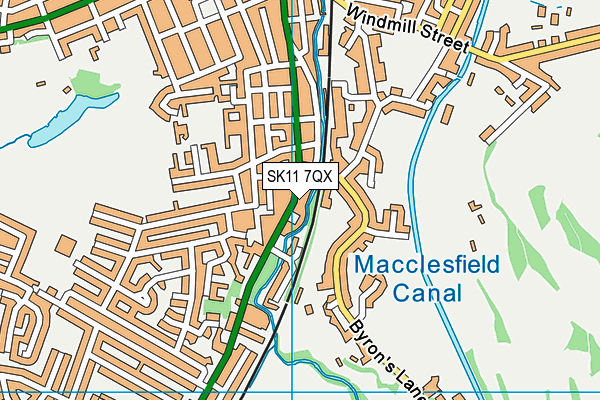 SK11 7QX map - OS VectorMap District (Ordnance Survey) SK11 7QX map - OS VectorMap District (Ordnance Survey)