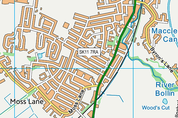 SK11 7RA map - OS VectorMap District (Ordnance Survey) SK11 7RA map - OS VectorMap District (Ordnance Survey)