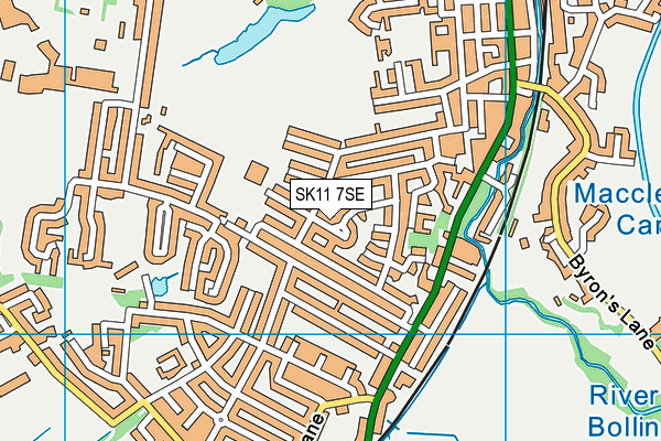SK11 7SE map - OS VectorMap District (Ordnance Survey) SK11 7SE map - OS VectorMap District (Ordnance Survey)