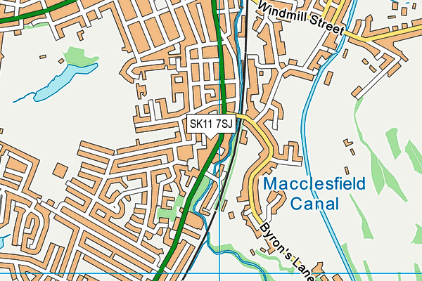 SK11 7SJ map - OS VectorMap District (Ordnance Survey) SK11 7SJ map - OS VectorMap District (Ordnance Survey)