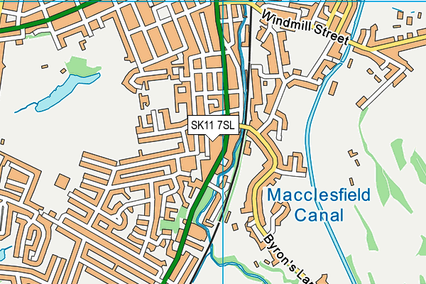 SK11 7SL map - OS VectorMap District (Ordnance Survey) SK11 7SL map - OS VectorMap District (Ordnance Survey)