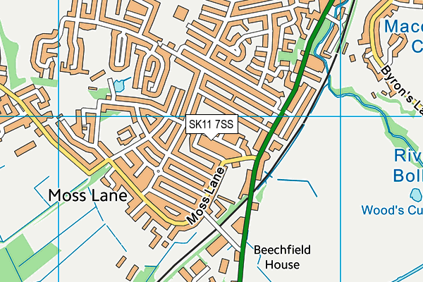 SK11 7SS map - OS VectorMap District (Ordnance Survey) SK11 7SS map - OS VectorMap District (Ordnance Survey)