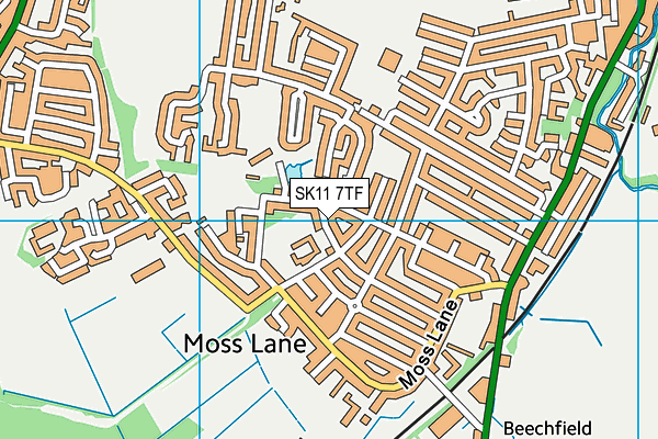 SK11 7TF map - OS VectorMap District (Ordnance Survey) SK11 7TF map - OS VectorMap District (Ordnance Survey)