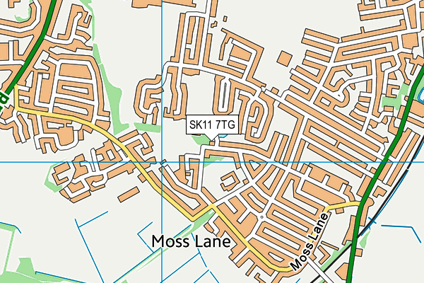 SK11 7TG map - OS VectorMap District (Ordnance Survey) SK11 7TG map - OS VectorMap District (Ordnance Survey)