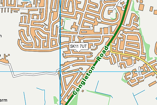 SK11 7UT map - OS VectorMap District (Ordnance Survey) SK11 7UT map - OS VectorMap District (Ordnance Survey)