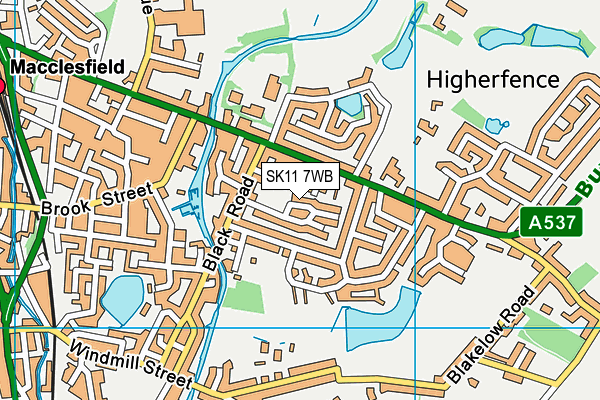 SK11 7WB map - OS VectorMap District (Ordnance Survey) SK11 7WB map - OS VectorMap District (Ordnance Survey)