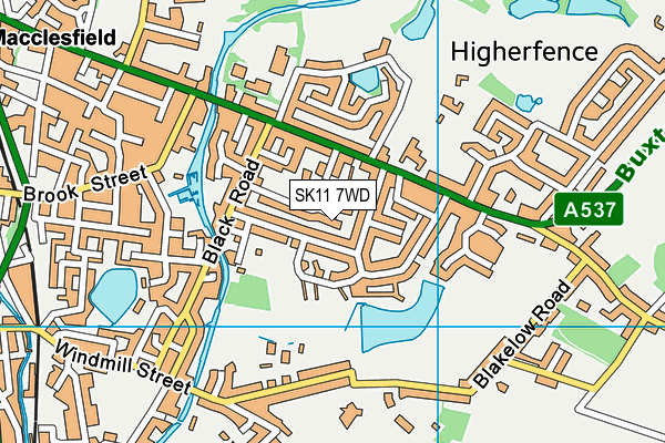 SK11 7WD map - OS VectorMap District (Ordnance Survey) SK11 7WD map - OS VectorMap District (Ordnance Survey)