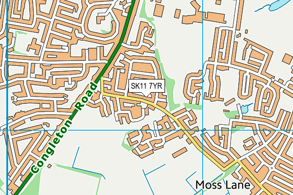 SK11 7YR map - OS VectorMap District (Ordnance Survey) SK11 7YR map - OS VectorMap District (Ordnance Survey)