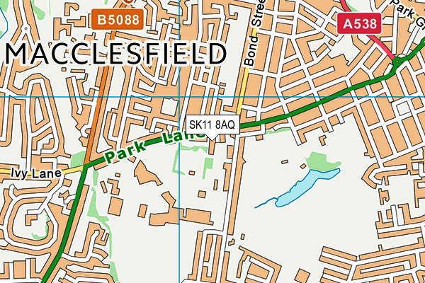SK11 8AQ map - OS VectorMap District (Ordnance Survey)