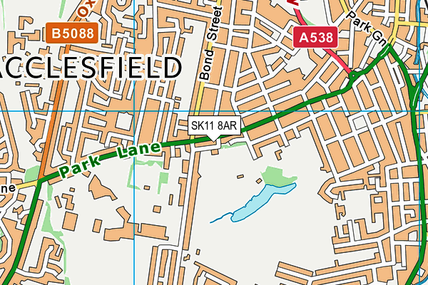 SK11 8AR map - OS VectorMap District (Ordnance Survey)