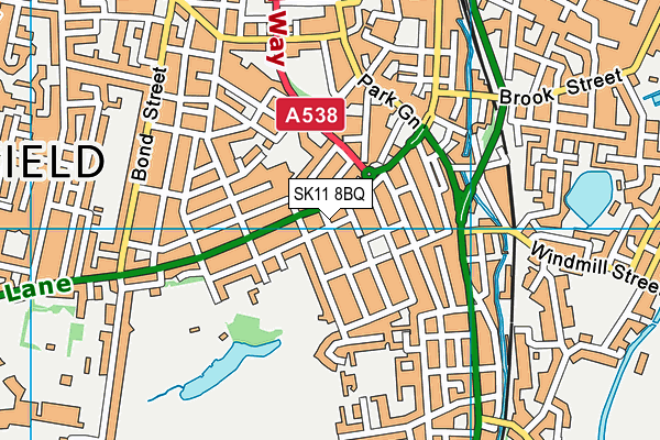 SK11 8BQ map - OS VectorMap District (Ordnance Survey) SK11 8BQ map - OS VectorMap District (Ordnance Survey)