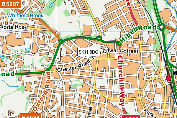 SK11 8DG map - OS VectorMap District (Ordnance Survey) SK11 8DG map - OS VectorMap District (Ordnance Survey)