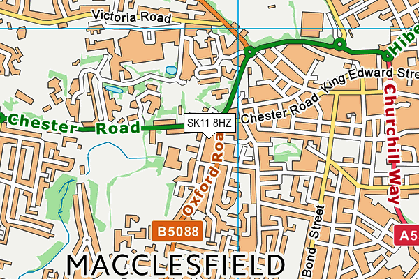 SK11 8HZ map - OS VectorMap District (Ordnance Survey)