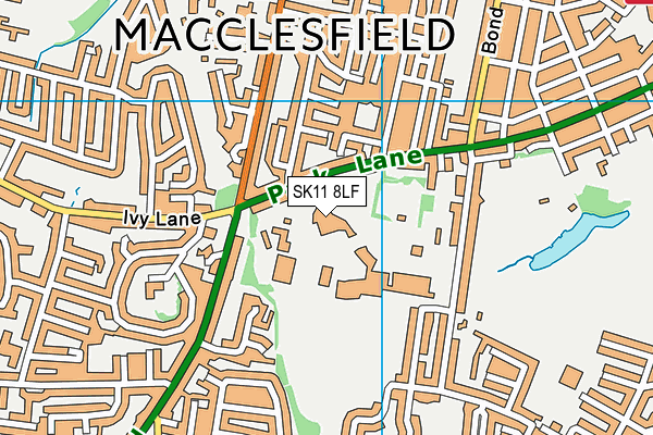SK11 8LF map - OS VectorMap District (Ordnance Survey)