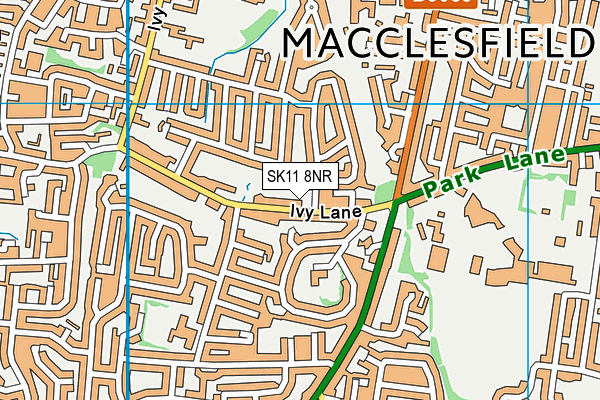 SK11 8NR map - OS VectorMap District (Ordnance Survey)