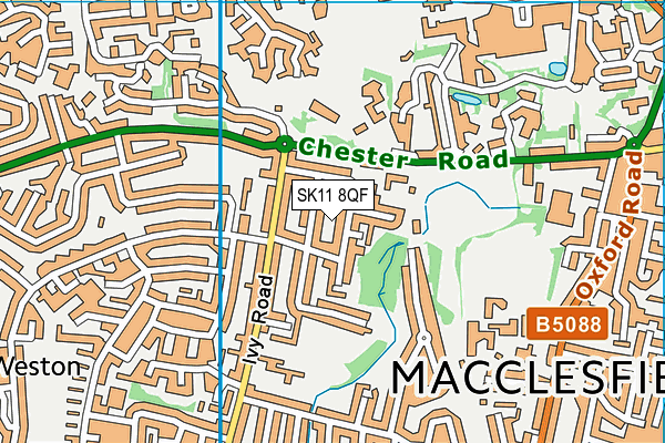 SK11 8QF map - OS VectorMap District (Ordnance Survey)