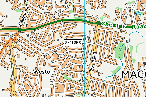 SK11 8RS map - OS VectorMap District (Ordnance Survey)