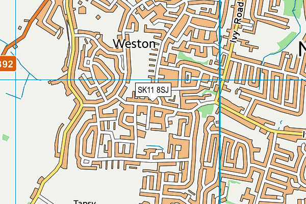 SK11 8SJ map - OS VectorMap District (Ordnance Survey) SK11 8SJ map - OS VectorMap District (Ordnance Survey)