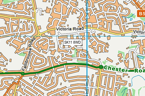 SK11 8WD map - OS VectorMap District (Ordnance Survey) SK11 8WD map - OS VectorMap District (Ordnance Survey)