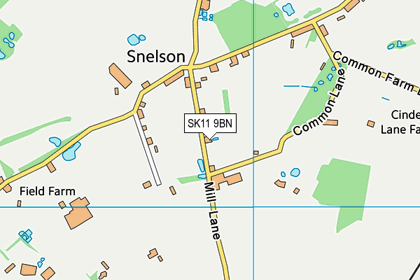SK11 9BN map - OS VectorMap District (Ordnance Survey) SK11 9BN map - OS VectorMap District (Ordnance Survey)