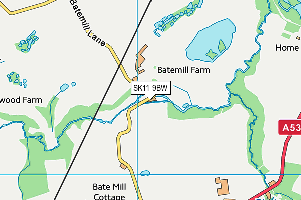 SK11 9BW map - OS VectorMap District (Ordnance Survey) SK11 9BW map - OS VectorMap District (Ordnance Survey)