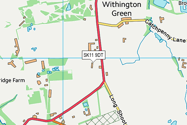 SK11 9DT map - OS VectorMap District (Ordnance Survey) SK11 9DT map - OS VectorMap District (Ordnance Survey)