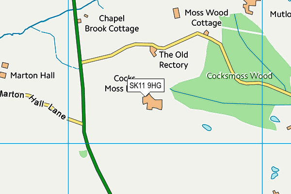 SK11 9HG map - OS VectorMap District (Ordnance Survey) SK11 9HG map - OS VectorMap District (Ordnance Survey)