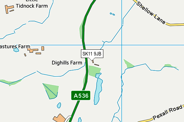 SK11 9JB map - OS VectorMap District (Ordnance Survey) SK11 9JB map - OS VectorMap District (Ordnance Survey)