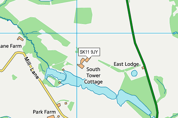 SK11 9JY map - OS VectorMap District (Ordnance Survey) SK11 9JY map - OS VectorMap District (Ordnance Survey)