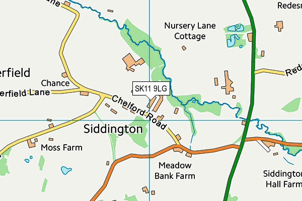 SK11 9LG map - OS VectorMap District (Ordnance Survey) SK11 9LG map - OS VectorMap District (Ordnance Survey)
