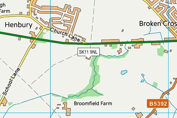 SK11 9NL map - OS VectorMap District (Ordnance Survey) SK11 9NL map - OS VectorMap District (Ordnance Survey)