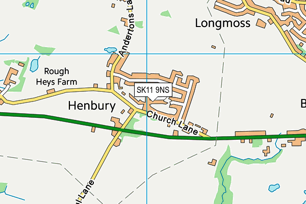 SK11 9NS map - OS VectorMap District (Ordnance Survey)