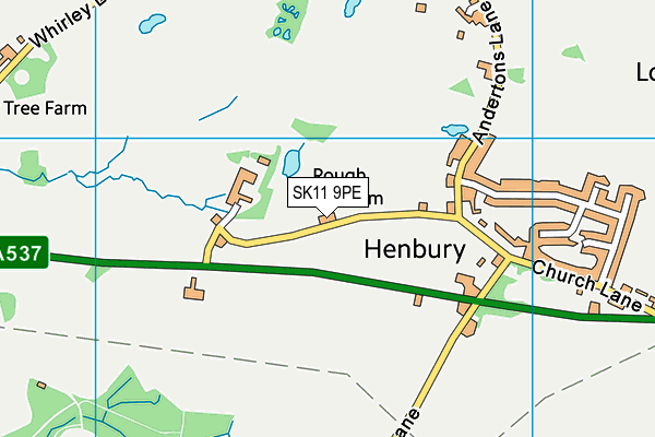 SK11 9PE map - OS VectorMap District (Ordnance Survey) SK11 9PE map - OS VectorMap District (Ordnance Survey)