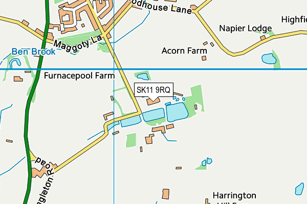 SK11 9RQ map - OS VectorMap District (Ordnance Survey)