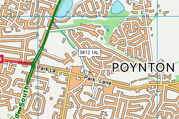 SK12 1AL map - OS VectorMap District (Ordnance Survey) SK12 1AL map - OS VectorMap District (Ordnance Survey)