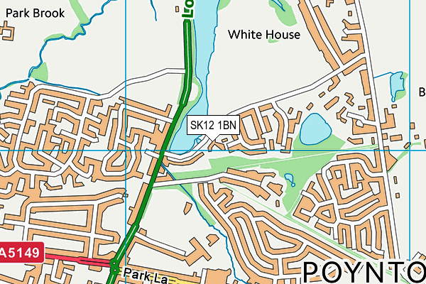 SK12 1BN map - OS VectorMap District (Ordnance Survey) SK12 1BN map - OS VectorMap District (Ordnance Survey)