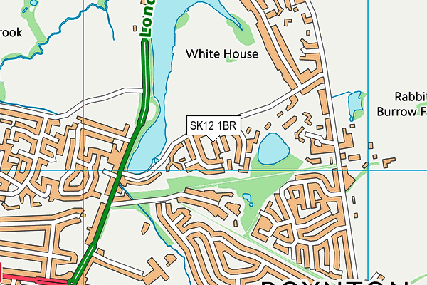 SK12 1BR map - OS VectorMap District (Ordnance Survey)