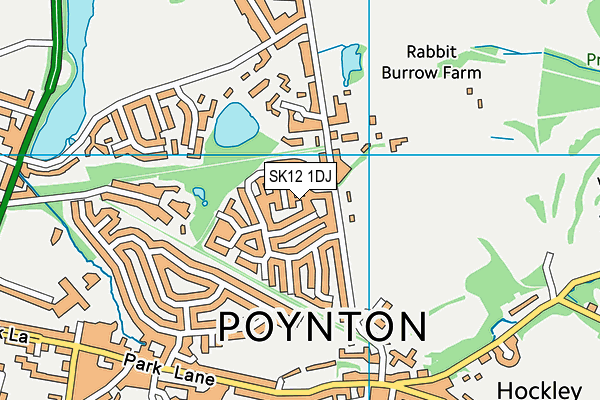 SK12 1DJ map - OS VectorMap District (Ordnance Survey) SK12 1DJ map - OS VectorMap District (Ordnance Survey)
