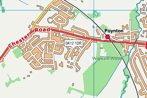 SK12 1DR map - OS VectorMap District (Ordnance Survey) SK12 1DR map - OS VectorMap District (Ordnance Survey)