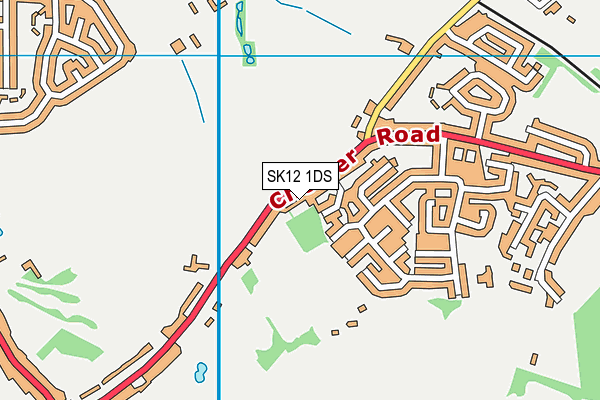 SK12 1DS map - OS VectorMap District (Ordnance Survey) SK12 1DS map - OS VectorMap District (Ordnance Survey)