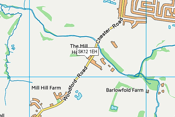 SK12 1EH map - OS VectorMap District (Ordnance Survey)