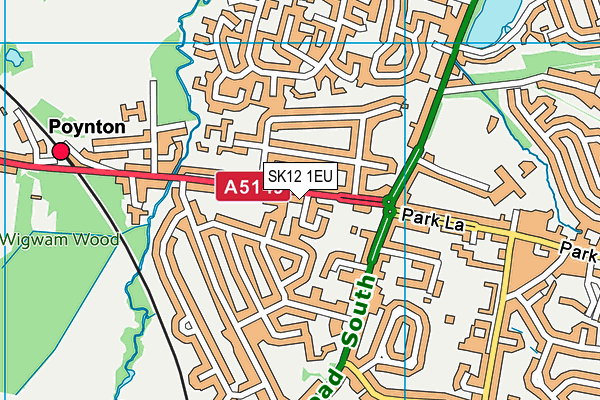 SK12 1EU map - OS VectorMap District (Ordnance Survey) SK12 1EU map - OS VectorMap District (Ordnance Survey)