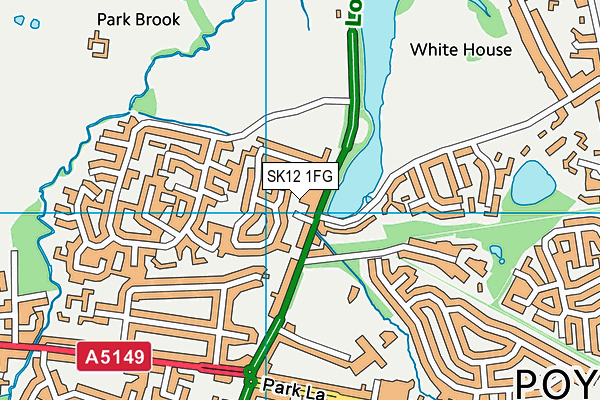 SK12 1FG map - OS VectorMap District (Ordnance Survey) SK12 1FG map - OS VectorMap District (Ordnance Survey)