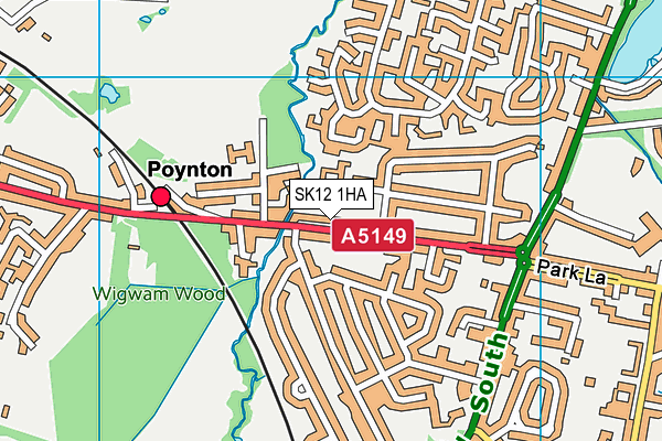 SK12 1HA map - OS VectorMap District (Ordnance Survey) SK12 1HA map - OS VectorMap District (Ordnance Survey)
