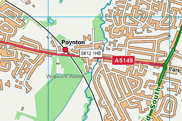 SK12 1HB map - OS VectorMap District (Ordnance Survey) SK12 1HB map - OS VectorMap District (Ordnance Survey)