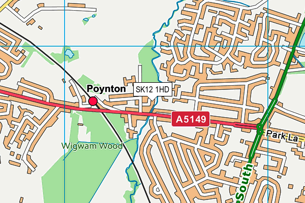 SK12 1HD map - OS VectorMap District (Ordnance Survey) SK12 1HD map - OS VectorMap District (Ordnance Survey)