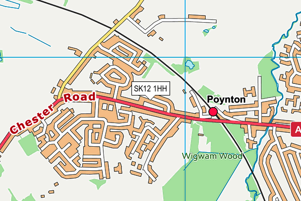SK12 1HH map - OS VectorMap District (Ordnance Survey) SK12 1HH map - OS VectorMap District (Ordnance Survey)