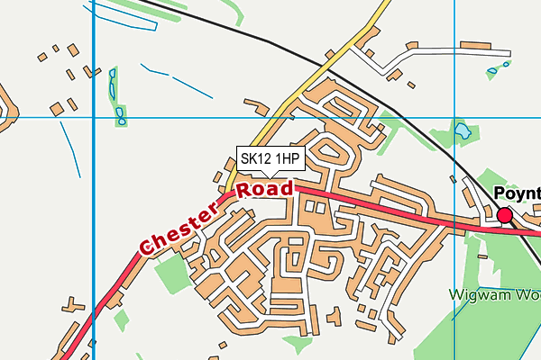 SK12 1HP map - OS VectorMap District (Ordnance Survey) SK12 1HP map - OS VectorMap District (Ordnance Survey)