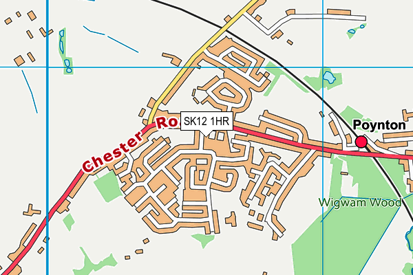 SK12 1HR map - OS VectorMap District (Ordnance Survey) SK12 1HR map - OS VectorMap District (Ordnance Survey)